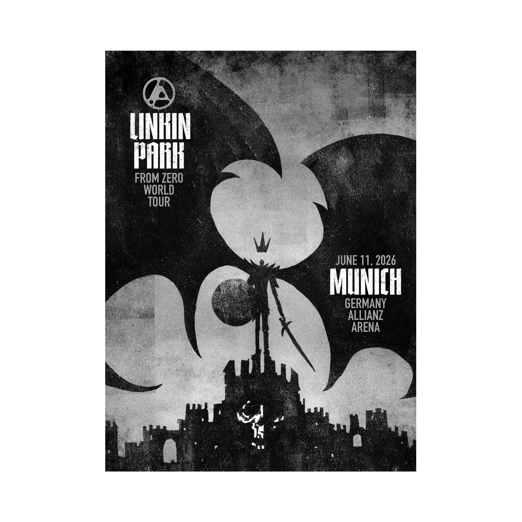 超希少品新品未開封リンキン・パーク Linkin Park 布ポスター フラッグ LIP1401A_MUNICHJUNE1118X24POST