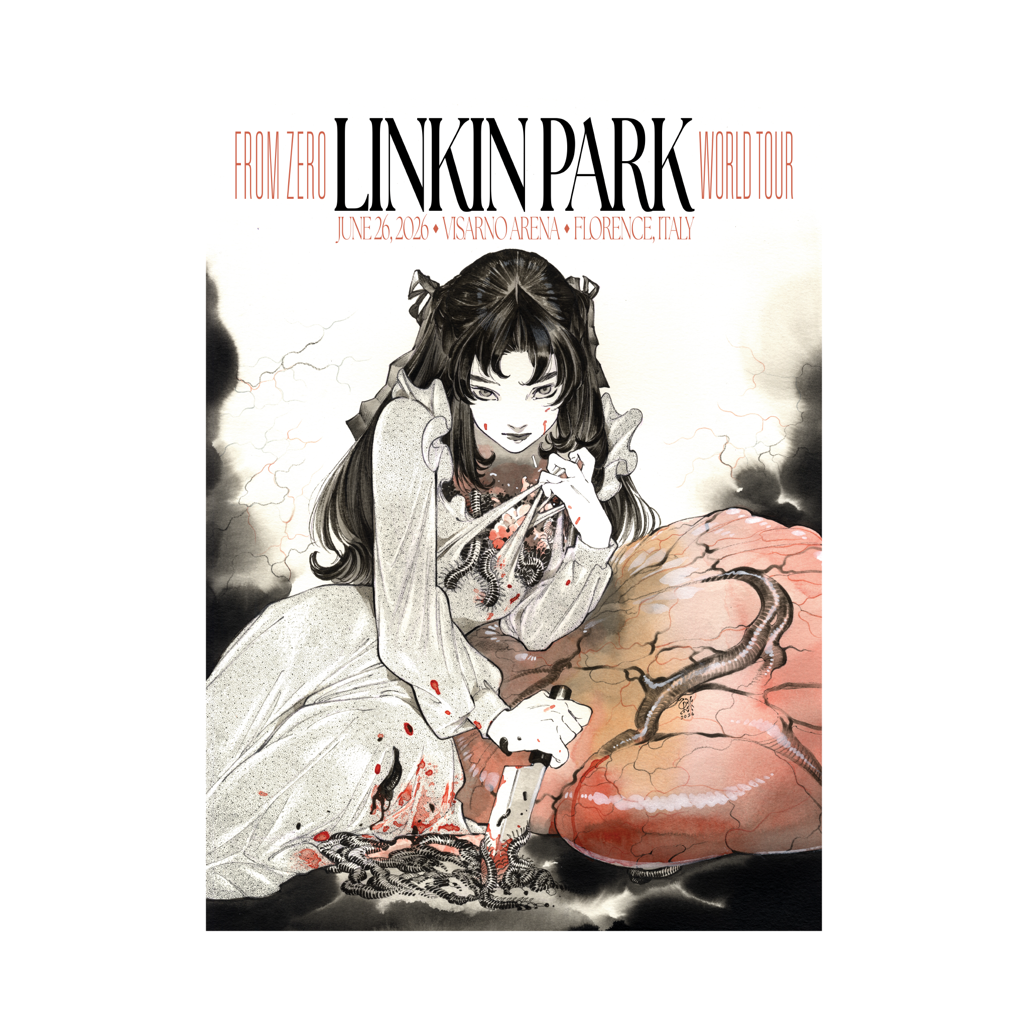 FZ 2026 Tour Florence Poster (June 26th) - Peach Momoko – Linkin