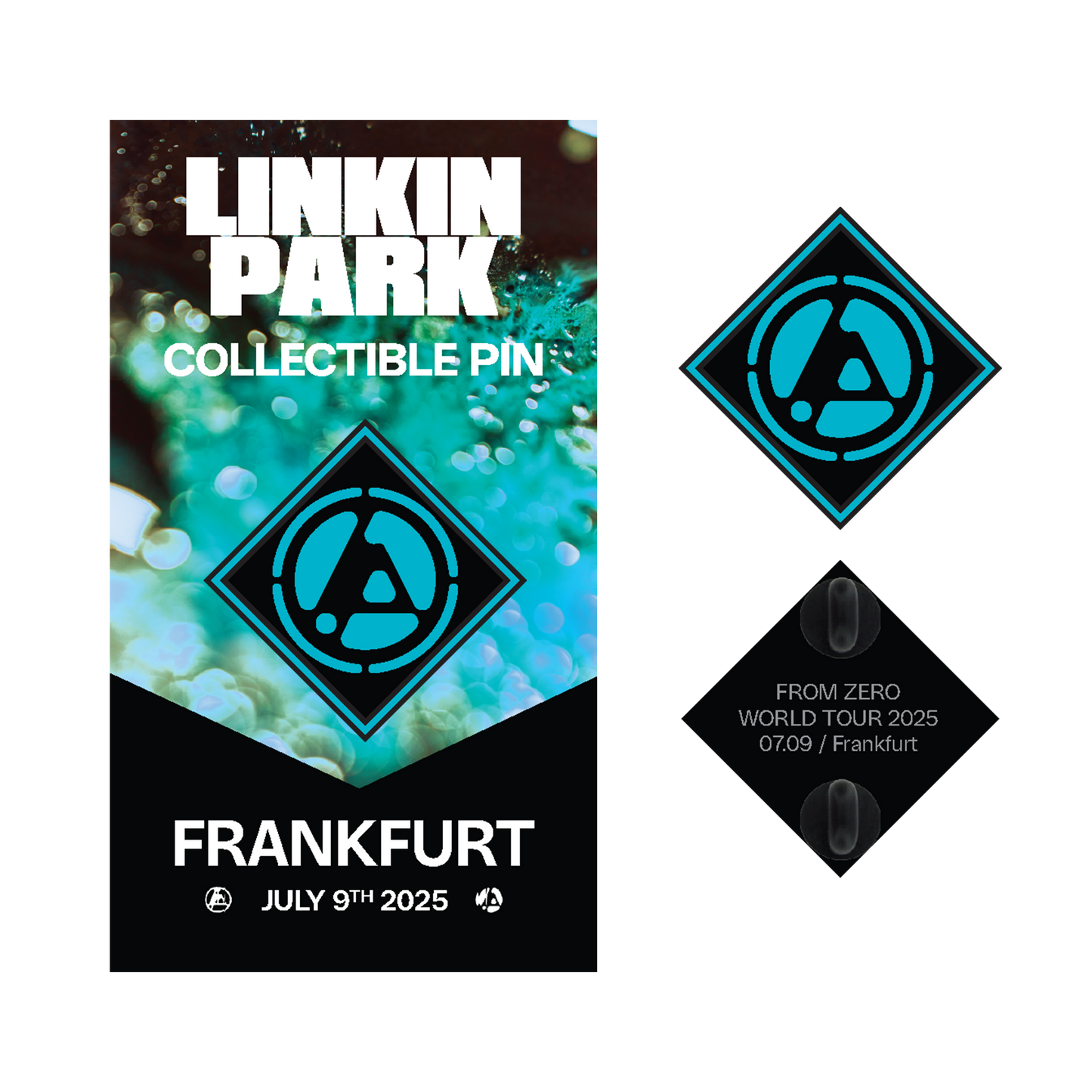 LP FZ Frankfurt Enamel Pin + Black Lanyard Bundle Pack (July 9th)