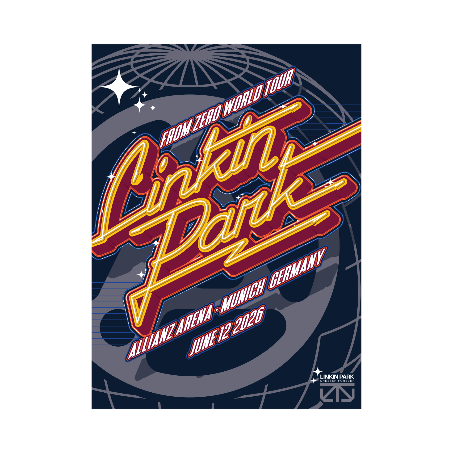 FZ 2026 Tour Munich Poster (June 12th) - Casey Zoltan – Linkin Park UK