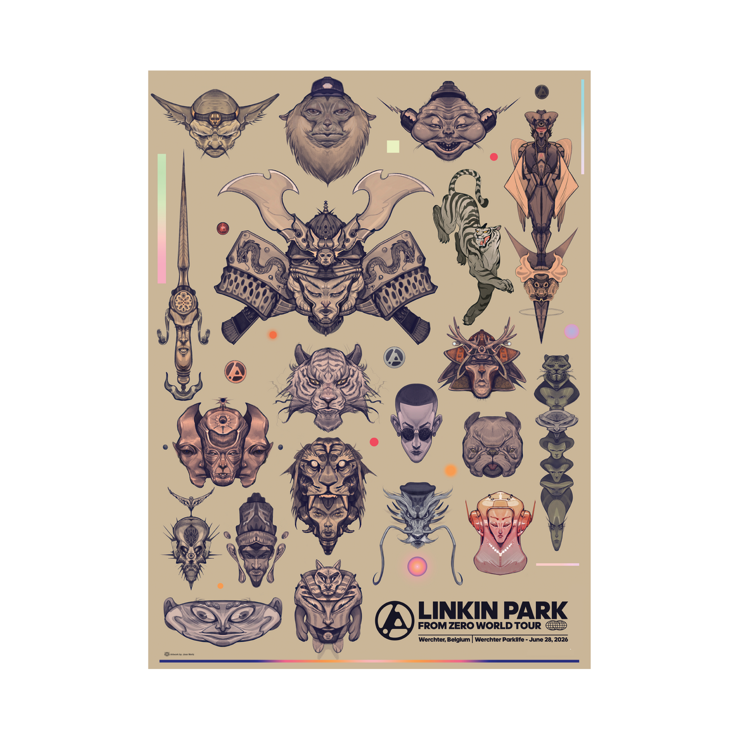 FZ 2026 Tour Werchter Poster (June 28th) - Jose Mertz