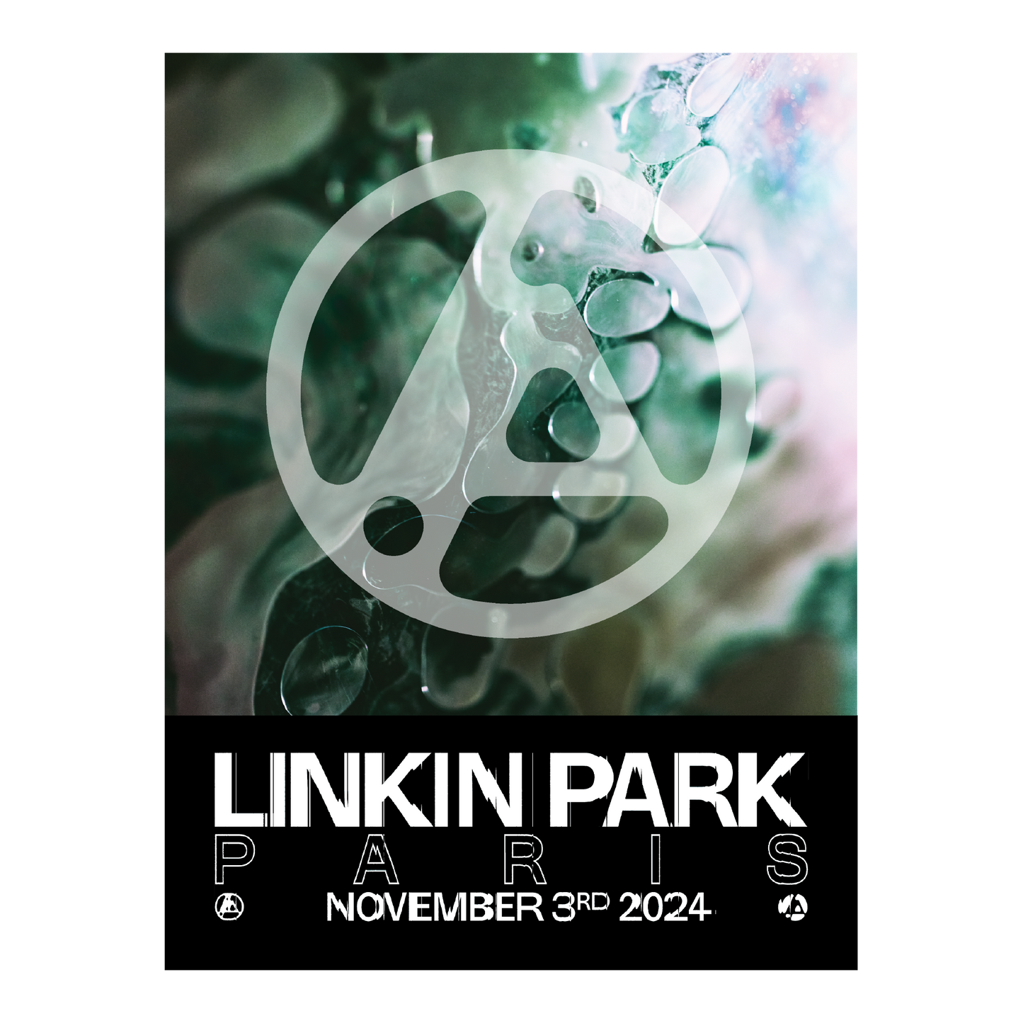 Linkin Park From Zero Paris Tour Poster