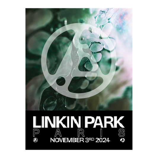 Linkin Park From Zero Paris Tour Poster