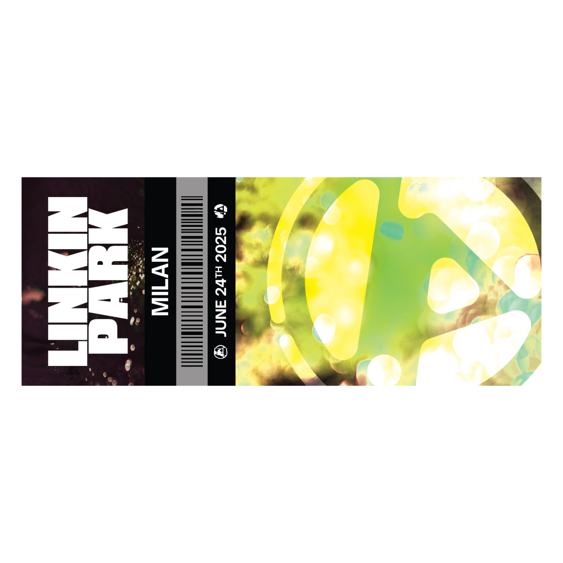 ミュージシャン LINKIN PARK TICKET MAGNET 2/12 From Zero Commemorative Ticket Magnet Milan (June 24th