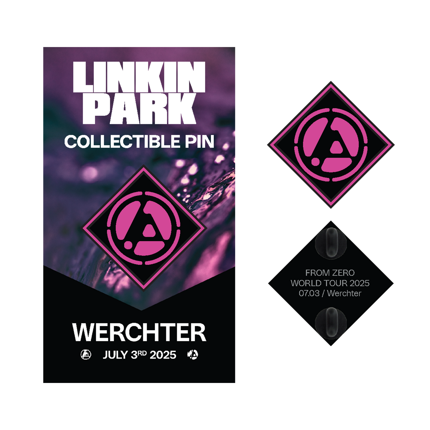 LP FZ Werchter Enamel Pin + Black Lanyard Bundle Pack (July 3rd)