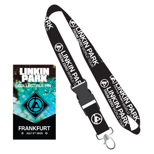 LP FZ Frankfurt Enamel Pin + Black Lanyard Bundle Pack (July 9th)